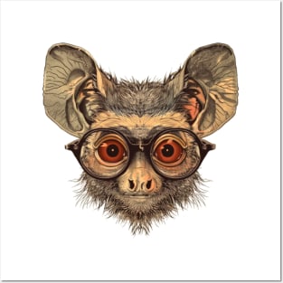 Wise-Guy Aye-Aye: The Spectacled Scholar Posters and Art